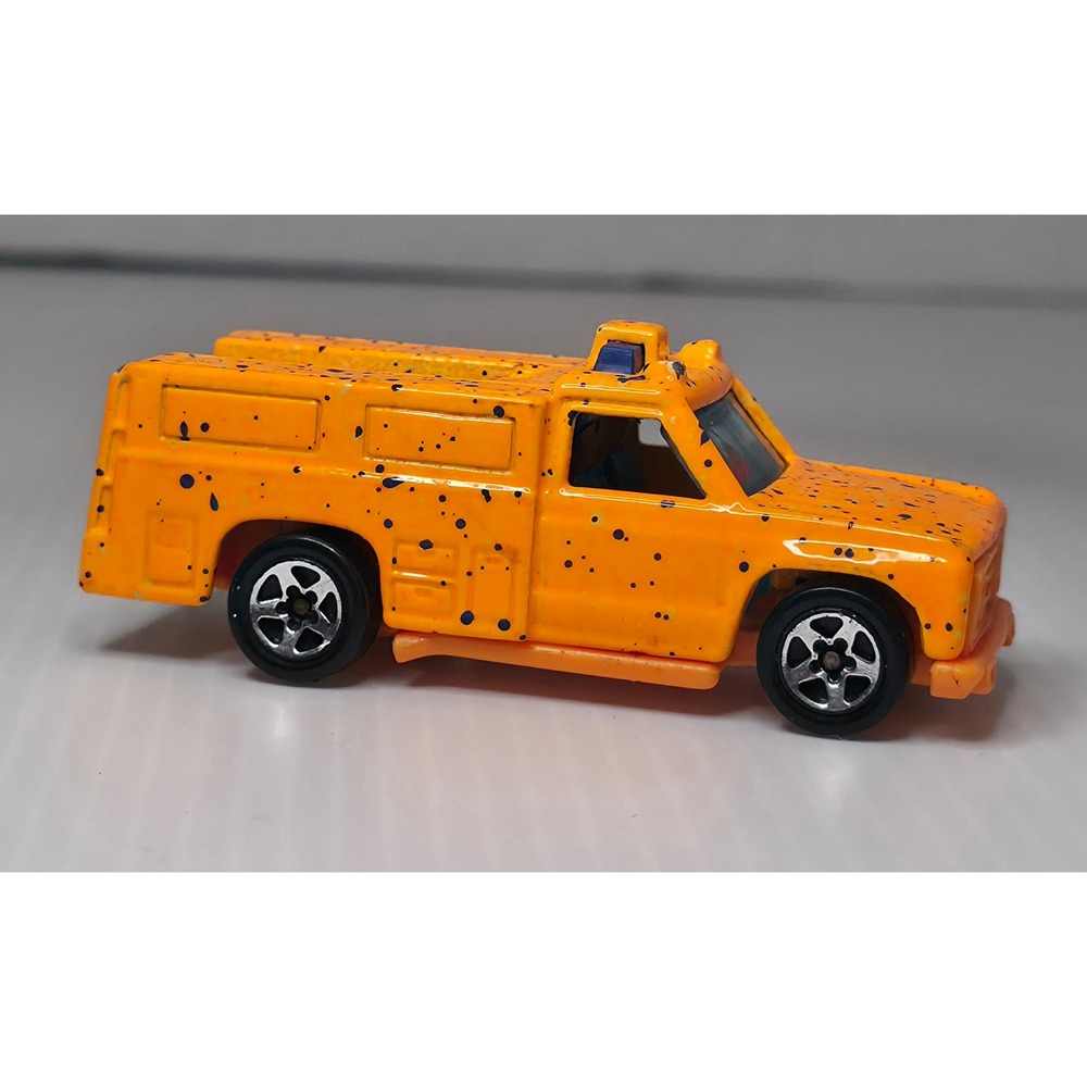 Hot Wheels Emergency Truck Diecast Orange Fair 1974 Malaysia